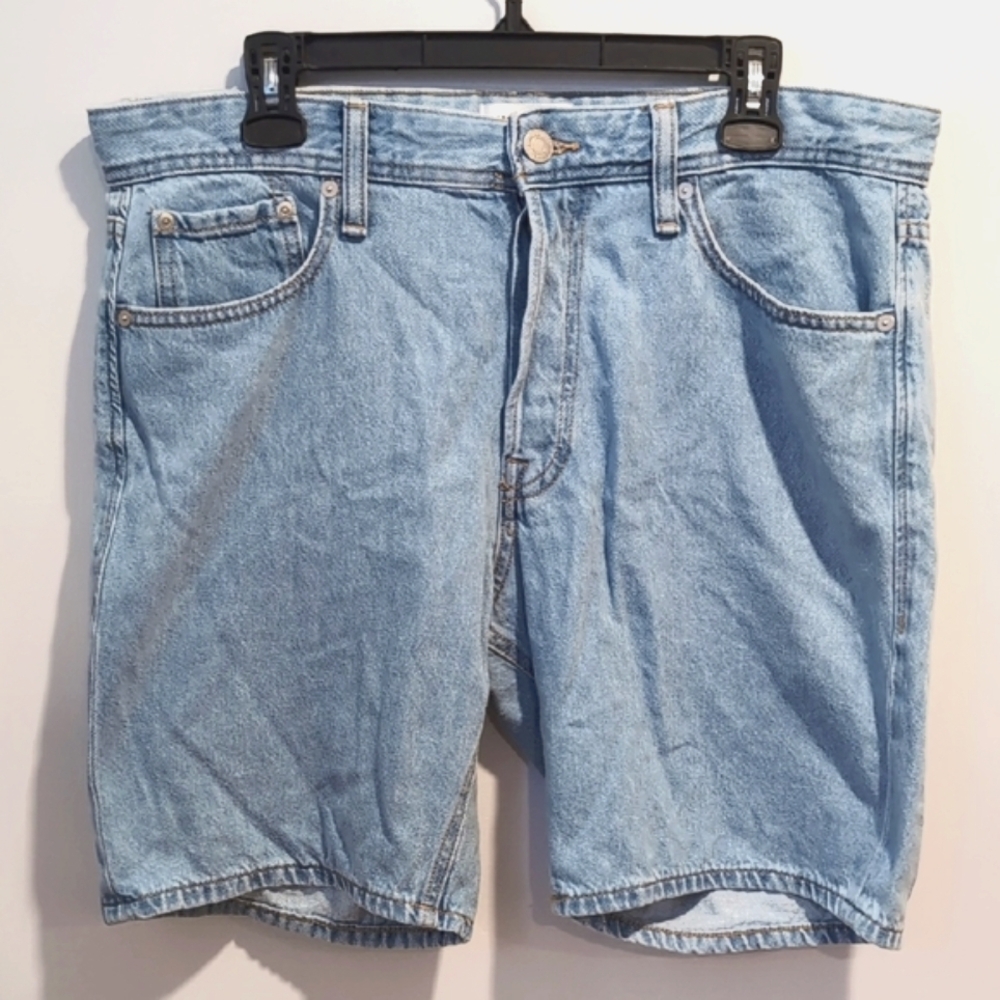 Jack & Jones Relaxed Blue Denim Shorts Chris Large